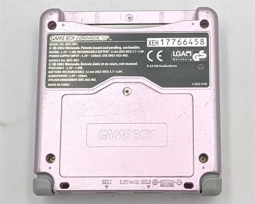 Gameboy Advance SP - Model AGS-001 - Pearl Pink - Konsol - SNR XEH17766458 (B Grade) (Genbrug)